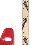 Tall Giraffe Wooden Growth Chart in Two Design Choices