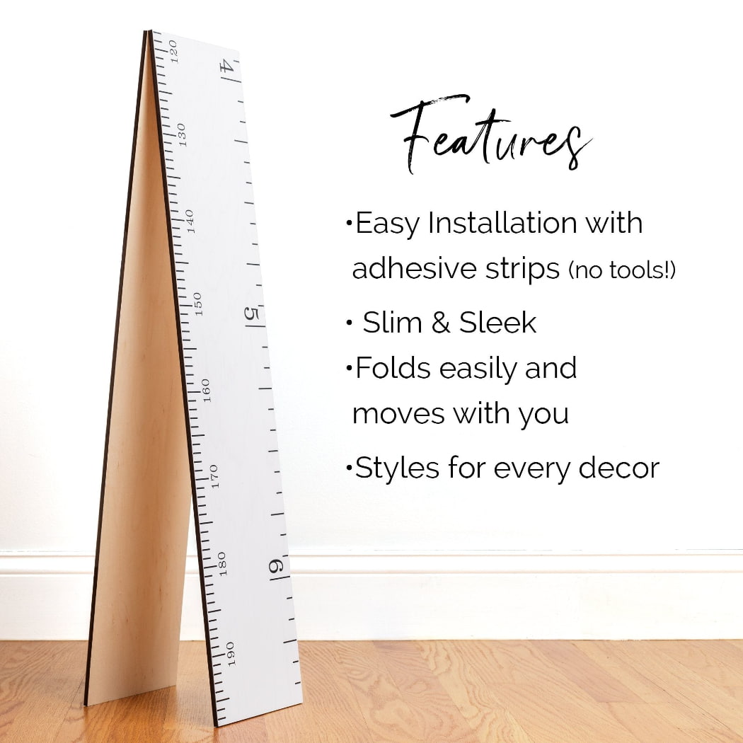 Schoolhouse Ruler Growth Chart in Three Colors