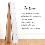 Schoolhouse Ruler Growth Chart in Three Colors