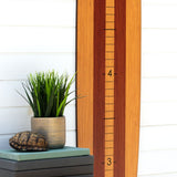 Surfboard Growth Chart | Surfing Wall Décor | Wood Stripe Longboard