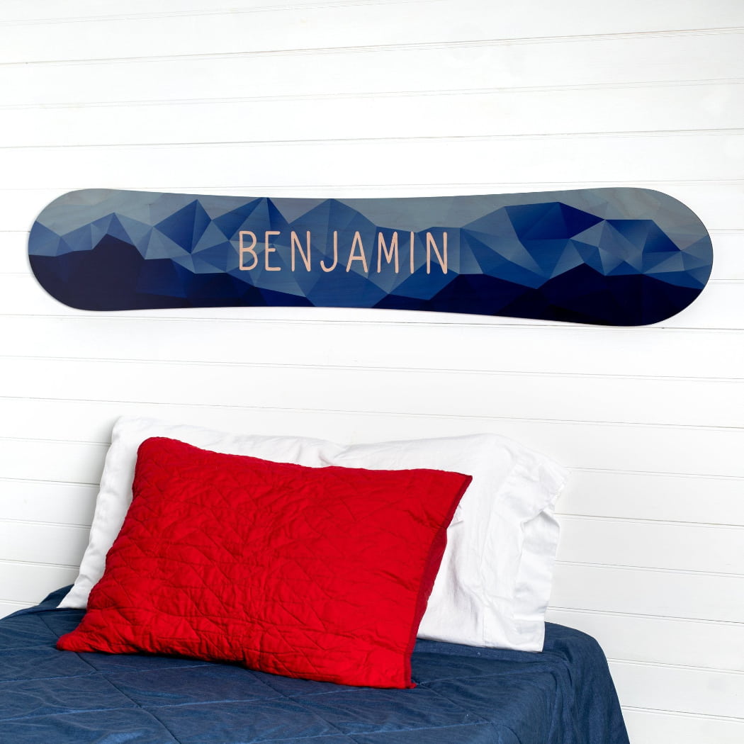 Personalized Snowboard Room Name Sign