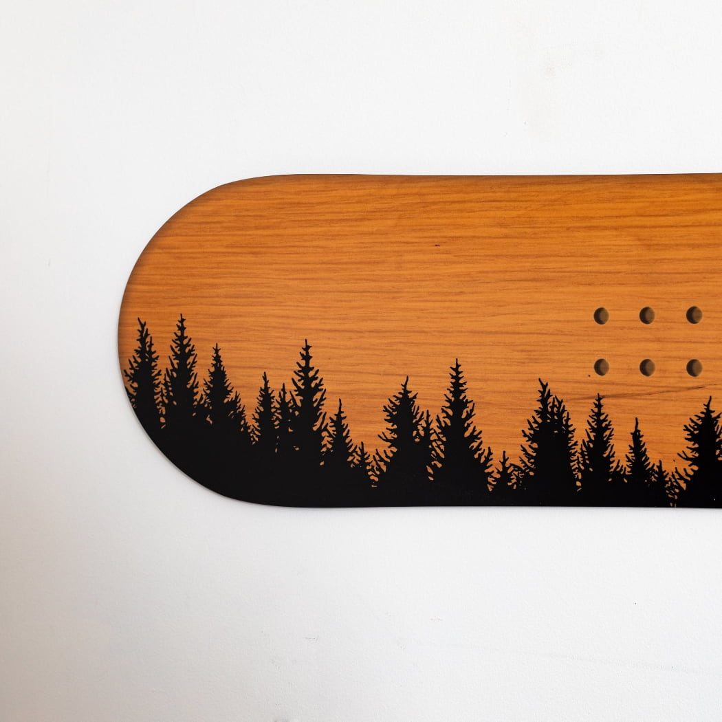 Tree Line Family Established Snowboard Sign