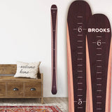 Ski Growth Charts - Traditional Wood Design