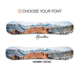 Pikes Peak Colorado Snowboard Art Print | Snowboard Wall Décor | Ski Condo Décor