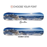 Zugspitze Germany Snowboard Art Print | Snowboard Wall Décor | Ski Condo Décor