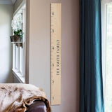 Farmhouse Boho Wooden Ruler Growth Chart | Wood Height Chart for Boys + Girls