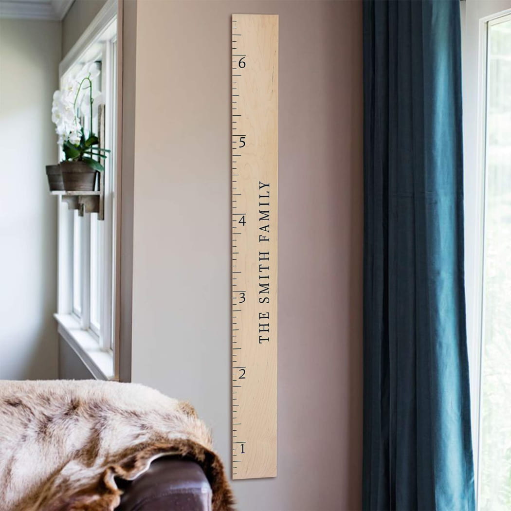 Giant Boho Wooden Ruler Growth Chart