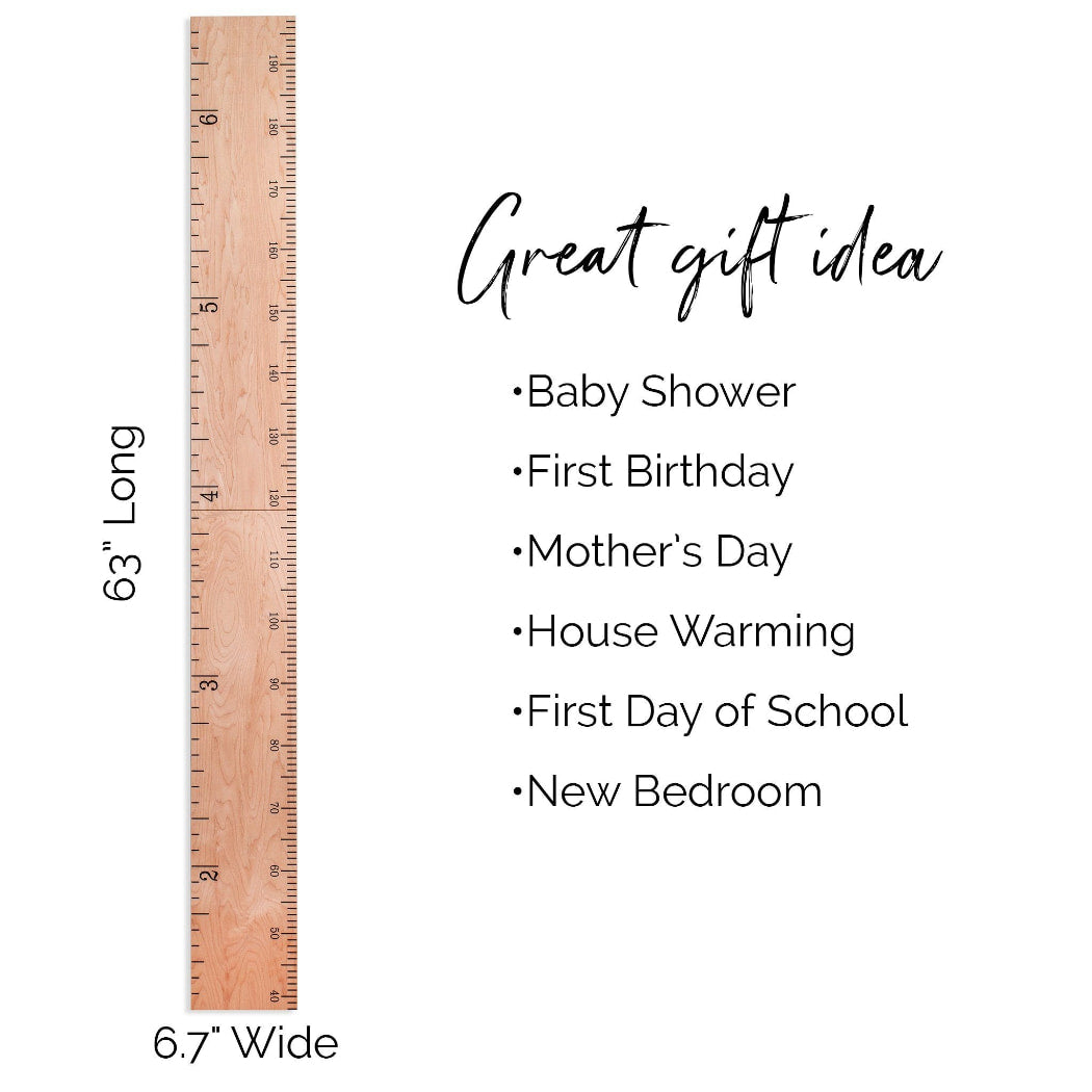 Schoolhouse Ruler Growth Chart in Three ColorsSchoolhouse Ruler Growth Chart in Three Colors