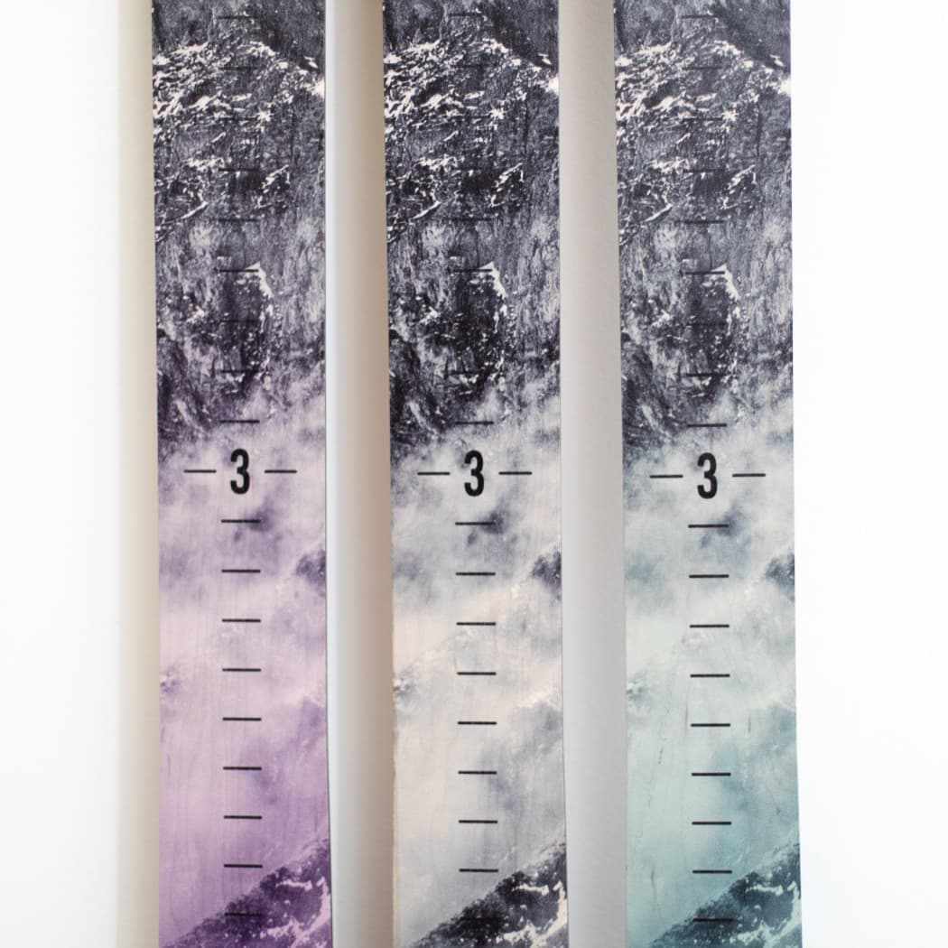 Ski Wall Art - Mountain Ski Growth Chart