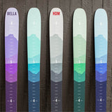 Ombre Mountain Ski Height Chart