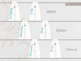 Seaside Surfboard Growth Chart Height Charts | Ocean Themed Nursery in White with Waves