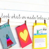 Look What I Made Today Art Display Sign | Playroom Wall Decor | Kids Room Art Hanging | Look What We Made Today | Toddler Gift