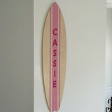 Surfboard Decoration | Wooden Surfboard Wall Décor | Surfboard Sign with Name