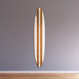 Surfboard Wall Decor | Surfboard Sign | White Washed Beach Wood Longboard Surfboard Growth Chart Collection