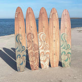 Surfboard Growth Chart | Wooden Surfboard Height Chart | Ocean Themed Nursery | Seaside Wood Series