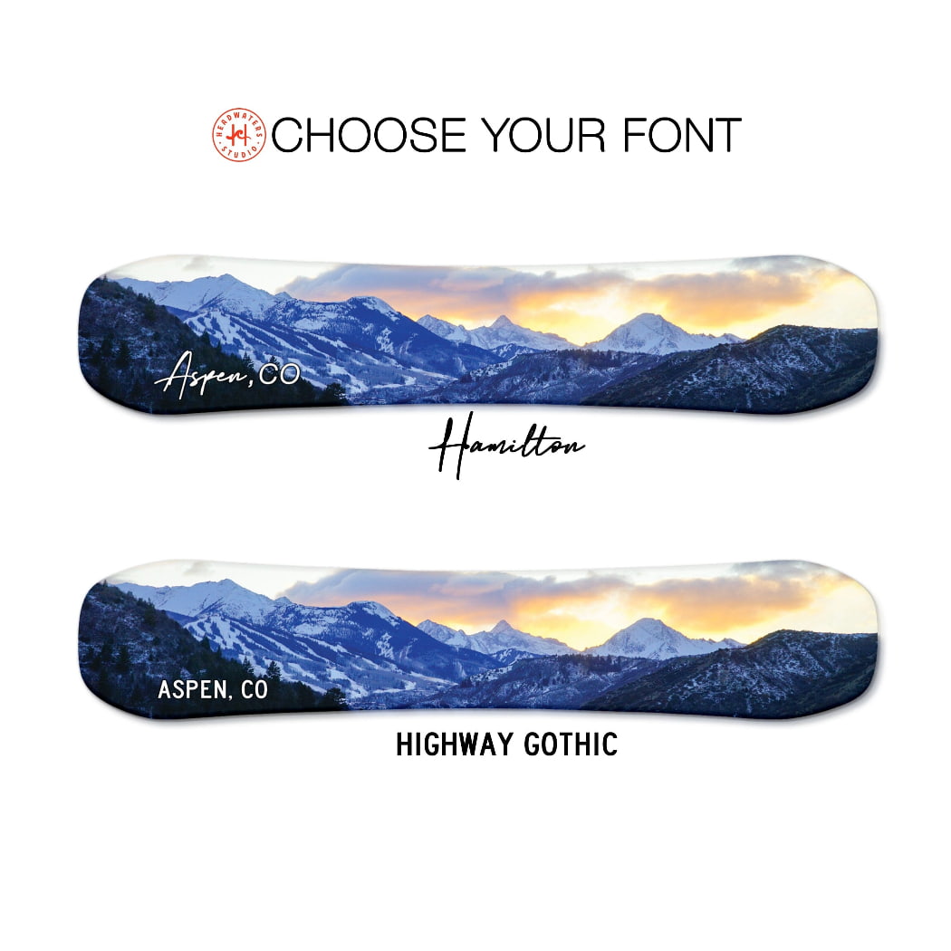 Aspen Colorado Snowboard Art Print | Snowboard Wall Décor | Ski Condo Décor