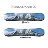 Flatirons Mountain Boulder Snowboard Print | Snowboard Wall Décor | Colorado Skiing