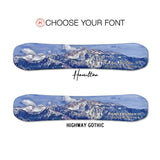 Thunder Mountain Wasatch Lone Peak Snowboard Print | Housewarming Gift | Snowboard Wall Décor | Colorado Skiing | Colorado Ski Resort Condo