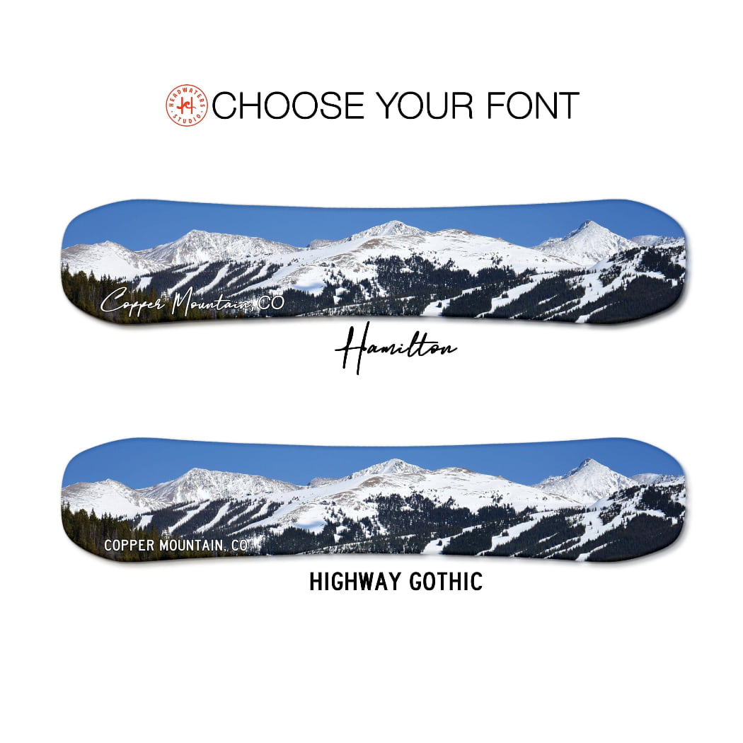 Copper Mountain Vail Colorado Snowboard Print | Snowboard Wall Décor | Colorado Skiing