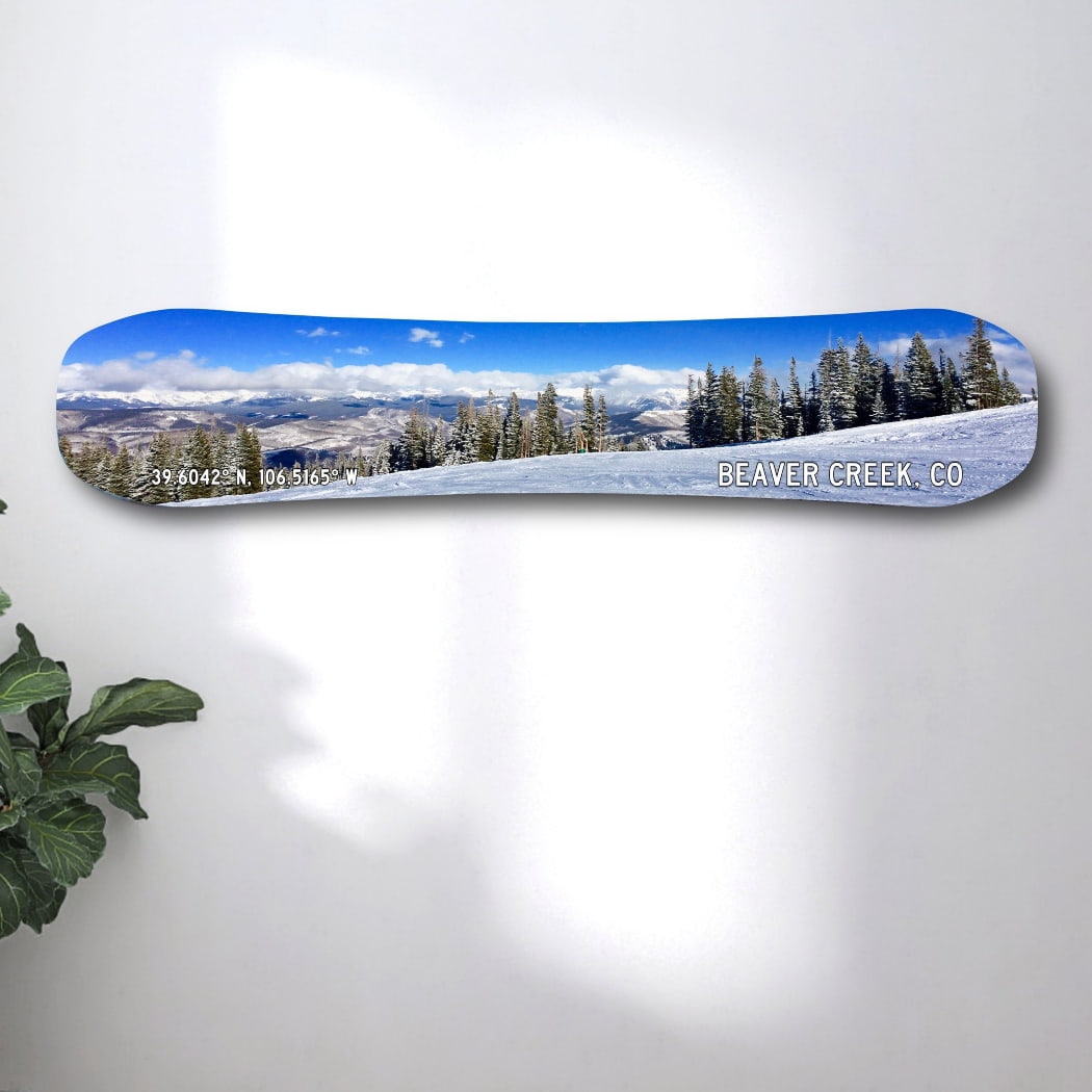 Beaver Creek Colorado Snowboard Print | Housewarming Gift | Snowboard Wall Décor | Colorado Skiing | Colorado Ski Resort Condo