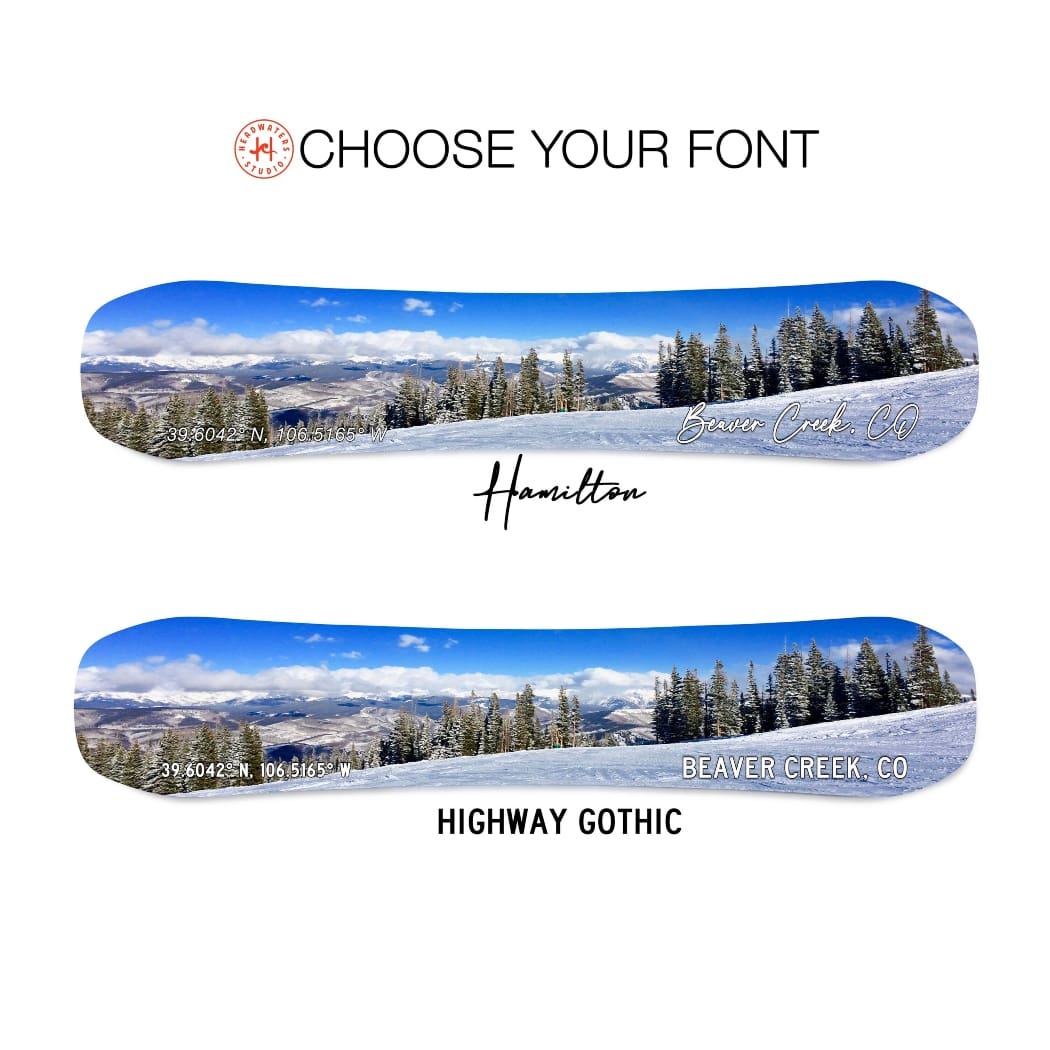 Beaver Creek Colorado Snowboard Print | Housewarming Gift | Snowboard Wall Décor | Colorado Skiing | Colorado Ski Resort Condo