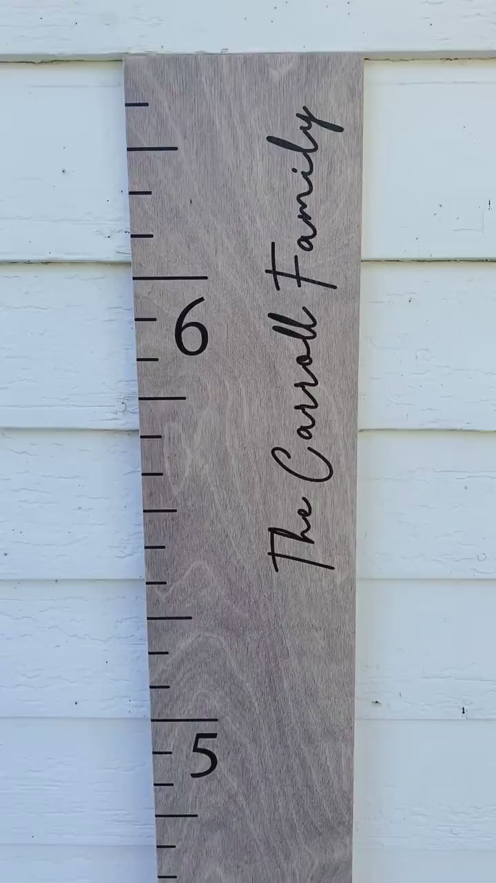 Giant Boho Wooden Ruler Growth Chart | Kids Décor Modern Farmhouse Style Height Chart Wall Hanging Measurement Ruler | Nursery Wall Decor