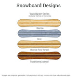 Personalized Wood Snowboard Name Sign