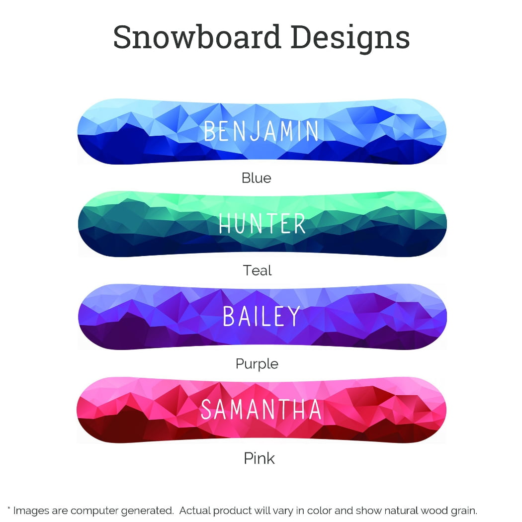 Personalized Snowboard Room Name Sign